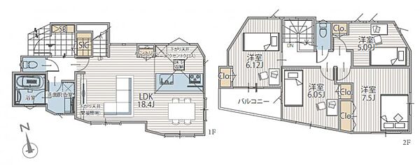 間取りを拡大表示