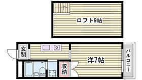 イマージュ舞子  ｜ 兵庫県神戸市垂水区狩口台7丁目（賃貸マンション1K・2階・21.00㎡） その2