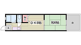 内山ハイツ  ｜ 兵庫県明石市大蔵天神町（賃貸アパート1DK・1階・27.00㎡） その2