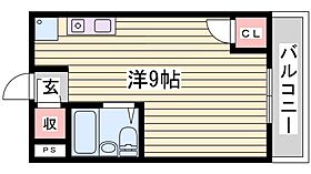 ベルトピア朝霧  ｜ 兵庫県明石市朝霧東町2丁目（賃貸マンション1R・2階・19.34㎡） その2