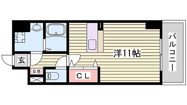 エテルノ・スクウェア五番館 ｜兵庫県明石市大久保町大窪(賃貸マンション1R・5階・29.97㎡)の写真 その2