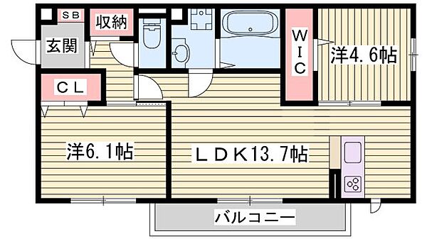 ダイヤハウスIII ｜兵庫県明石市大蔵本町(賃貸アパート2LDK・2階・57.98㎡)の写真 その2