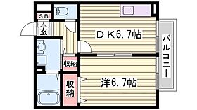 ビラ相生  ｜ 兵庫県明石市野々上3丁目（賃貸アパート1DK・1階・34.78㎡） その2