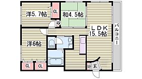 パークハイム弐番館　Ａ棟  ｜ 兵庫県三木市緑が丘町西5丁目（賃貸アパート3LDK・2階・75.00㎡） その2