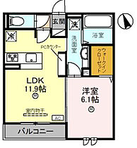 グランアイズ  ｜ 兵庫県明石市西新町1丁目6-13（賃貸アパート1LDK・2階・43.50㎡） その2