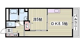 エランドール  ｜ 兵庫県明石市魚住町清水（賃貸マンション1DK・3階・36.00㎡） その2