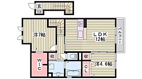 アンソレイエ　ファミーユ　A棟  ｜ 兵庫県明石市大久保町大窪（賃貸アパート2LDK・2階・65.48㎡） その2