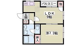 エステート大久保  ｜ 兵庫県明石市大久保町谷八木（賃貸アパート1LDK・2階・51.80㎡） その1