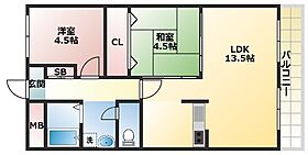 ハイツニュー多聞  ｜ 兵庫県神戸市垂水区学が丘4丁目（賃貸マンション2LDK・4階・55.00㎡） その2