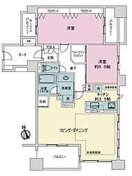 パークホームズ志木ステーションファースト 2LDKの間取図画像