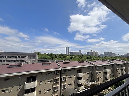 南東側バルコニーからの眺望