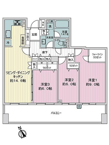 間取りを拡大表示