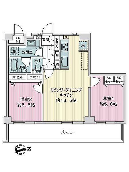 間取りを拡大表示