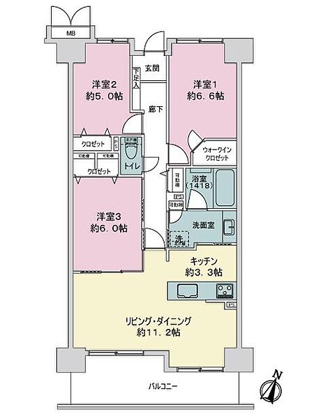 間取りを拡大表示