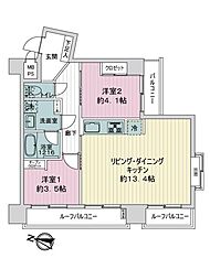 ライオンズマンション千鳥町 2LDKの間取図画像