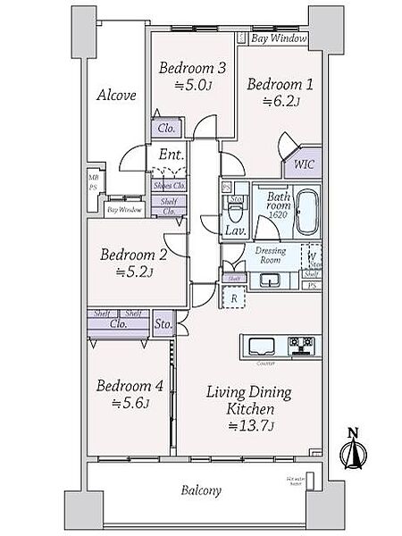 間取りを拡大表示