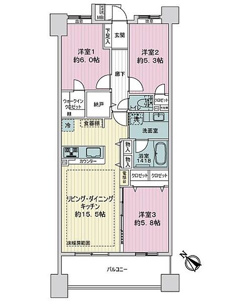 間取りを拡大表示
