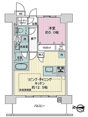 間取り プレサンスロジェ栄パークサウス 11階/-