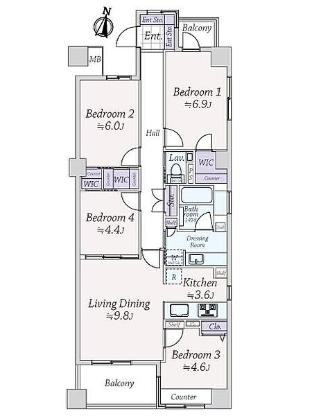 間取りを拡大表示