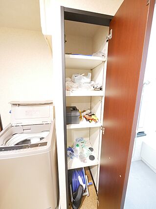 洗面にはリネン...