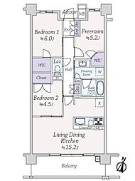 間取図画像 2SLDK