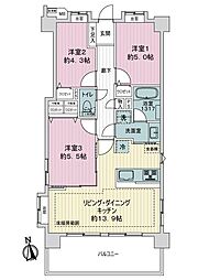 ドラゴンマンション赤羽壱番館 3LDKの間取図画像