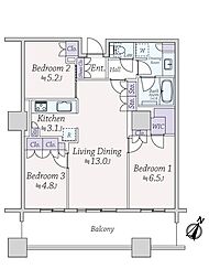 間取図画像 3LDK