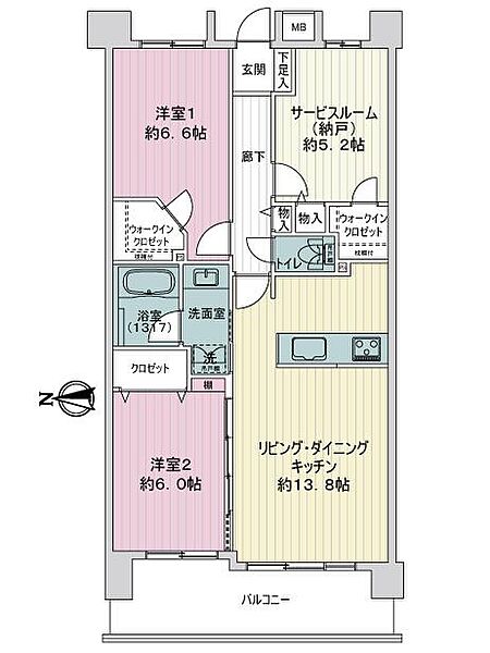 間取りを拡大表示