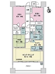 ライオンズ長久手サザンマークス 3LDKの間取図画像