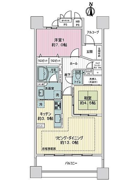 間取りを拡大表示