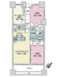 間取図画像 2SLDK