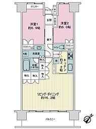 間取図画像 2LDK