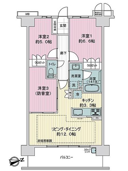 間取りを拡大表示