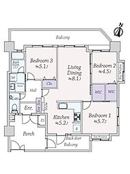 間取図画像 3LDK