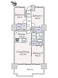 アルトゥーレ美浜 3LDKの間取図画像