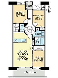 間取図画像 2SLDK