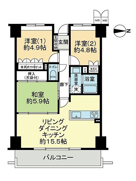 間取りを拡大表示