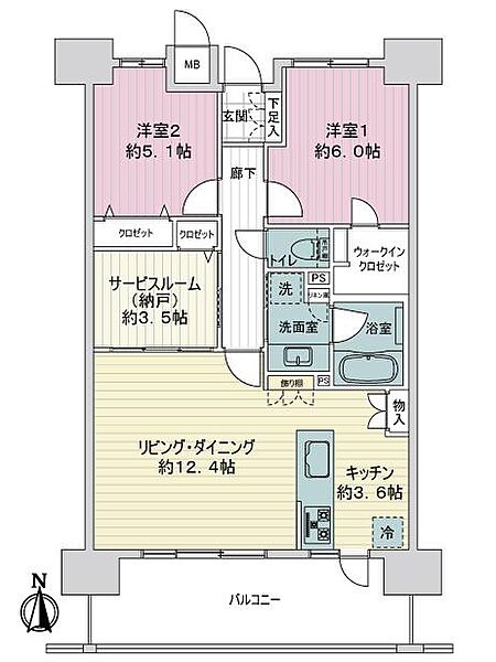 間取りを拡大表示
