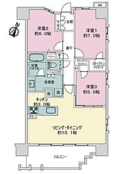 間取図画像 3LDK