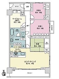 間取図画像 3SLDK