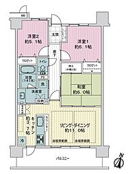 間取図画像 3LDK