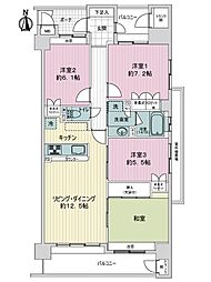 サーパス高田 4LDKの間取図画像