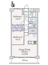 間取図画像 2LDK