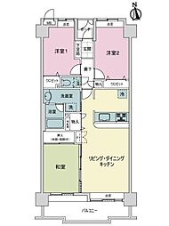 コアマンション長崎ガーデンヒルズイーストウイング 3LDKの間取図画像