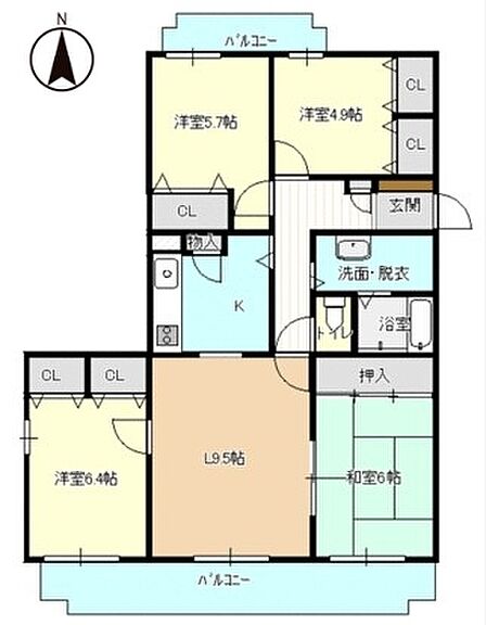 4LDK ※図面と現況に相違ある場合には現況優先とします。
