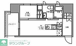 ＡＮＤＯＮ 12階1DKの間取り