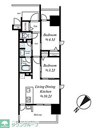 デュ・レジア薬院テラス 10階