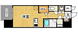 プライムアーバン薬院南 ワンルームの間取図画像