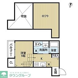 DOLCEVITA ワンルームの間取図画像