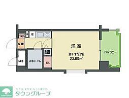 エクセランス・ド・天神 1Kの間取図画像